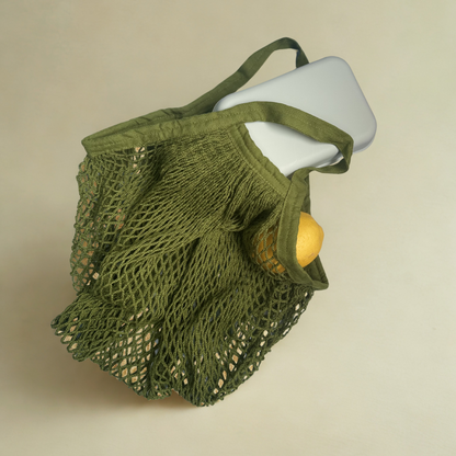 Sac Filet Coton Bio Vert Cactus