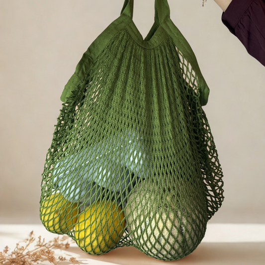 Sac Filet Coton Bio Vert Cactus
