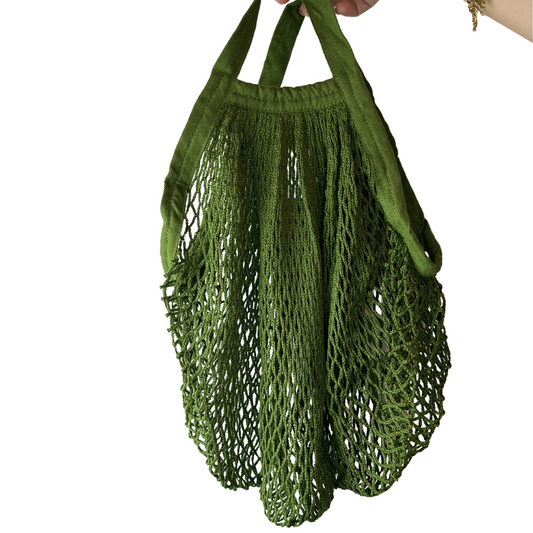 Sac Filet Coton Bio Vert Cactus