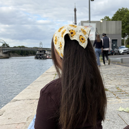 Bandana Crochet – Accessoire Cheveux Bohème